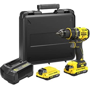 Pora/ruuvinväännin Stanley SFMCD700C2K-QW; 18 V; 2x1,5 Ah akku