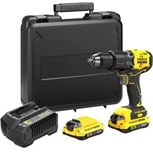 Iskupora / ruuvinväännin Stanley SFMCD715D2K-QW; 18 V; 2x2,0 Ah akku
