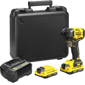 Iskuruuvinväännin Stanley SFMCF820D2K-QW; 18 V; 2x2,0 Ah akku