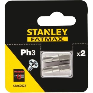 Kuusiohylsy Stanley STA62022-XJ; PH3; 2 kpl.