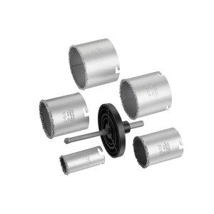 Reikäsahasarja Stanley STA81167-XJ; 33-83 mm + Kohdistusporaterä