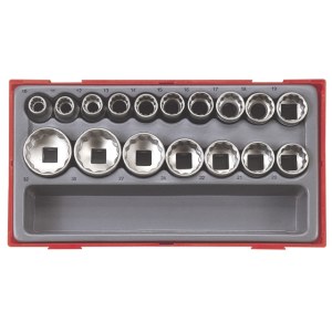 Hylsysarja  Teng Tools TT1217-6; 17 kpl.; 1/2''; 10-32mm