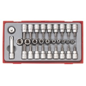 Kärki ja hylsysarja Teng Tools TTTX30; 30 kpl.