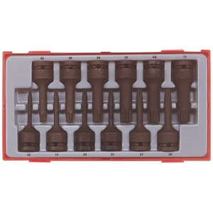 Iskuhylsysarja Teng Tools TT9212TX; 12 kpl.
