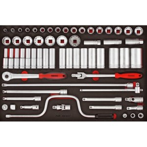 Hylsysarja  Teng Tools TTESK63; EVA; 63 kpl.
