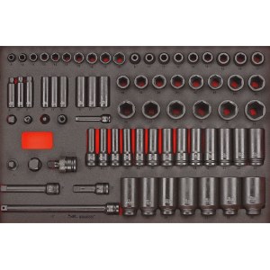 Hylsysarja Teng Tools TTEISK73; EVA; 73 kpl.