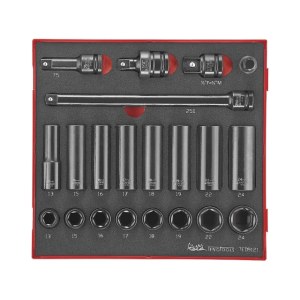 Hylsysarja Teng Tools TED 9121; EVA; 21 kpl.