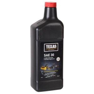 Öljy Texas SAE30 4T; 0,6 l ruohonleikkurin ja puutarhatraktorin moottori