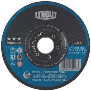 Hiomalaikka Tyrolit; Ø125x7 mm