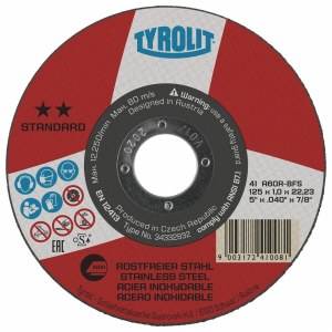 Hiova katkaisulaikka Tyrolit 408496; 41; 125x2,0x22,23 mm; A46R-BFINOX