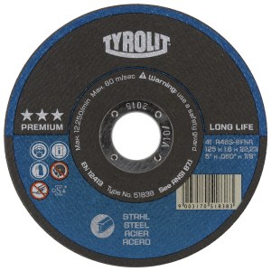 Hiova katkaisulaikka Tyrolit; Ø125x1,6 mm; 1 kpl.