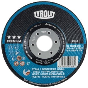 Hiomalaikka Tyrolit A 30 Q BFX; 125x4 mm; 1 kpl.