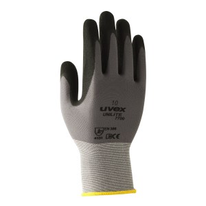 Nylon hanskat Uvex Unilite 7700; NBR; 9 koko
