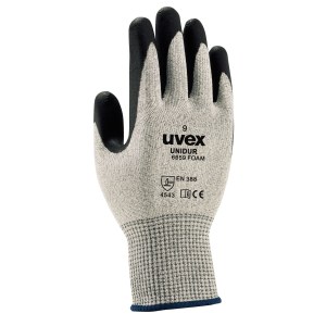 Työkäsineet Uvex Unidur 6659 Foam; Class 5; HPPE; NBR; 11 koko