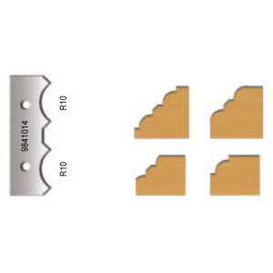 Vaihtoterä leikkurille Virutex 9841014; R=10; 10; 2 kpl.