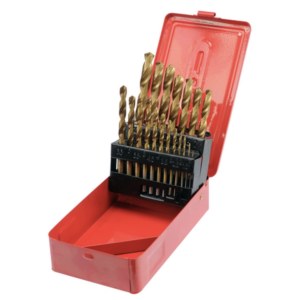 Metalliporanteräsarja Vorel 22330; 1-10 mm; 19 kpl.