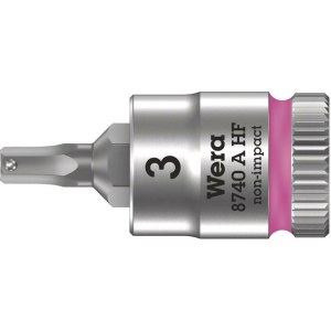 Kuusiohylsy Wera WE05003332001; HEX; 1/4''; 3x28 mm