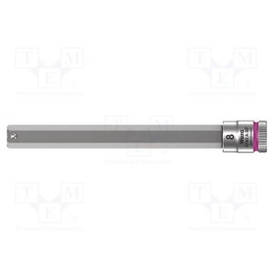 Kuusiohylsy Wera WE05003340001; Hex; 1/4''; 8x100 mm