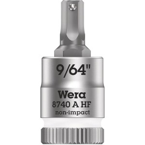 Kuusiohylsy Wera WE05003384001; HEX-plus; 1/4''; 9/64''x28 mm