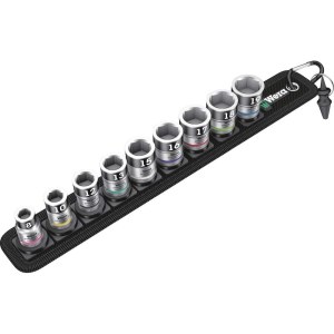 Kuusiohylsysarja Wera WE05003970001; Belt B 1 Zyklop; 3/8''; 10 kpl.