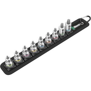 Kuusiohylsysarja Wera WE05003972001; Torx; 3/8''; 9 kpl.