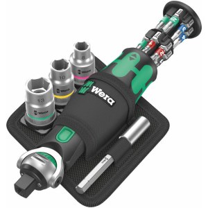 Työkalusarja  Wera 8009 Zyklop Pocket Set 2; 3/8''-1/4''; 18 kpl.