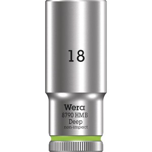 Kuusiohylsy Wera WE05004540001; HEX; 3/8''; 18x64 mm