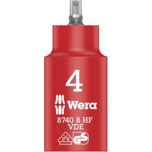 Kuusiohylsy Wera WE05004900001; HEX; VDE; 3/8''; 4x55 mm