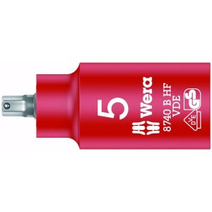 Kuusiohylsy Wera WE05004901001; HEX; VDE; 3/8''; 5x55 mm
