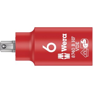Kuusiohylsy Wera WE05004902001; HEX; VDE; 6x55 mm