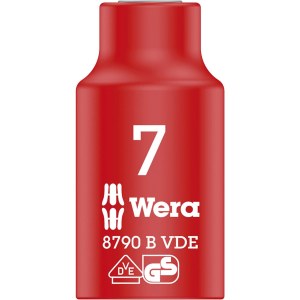 Kuusiohylsy Wera WE05004951001; VDE; 3/8''; 7x46 mm