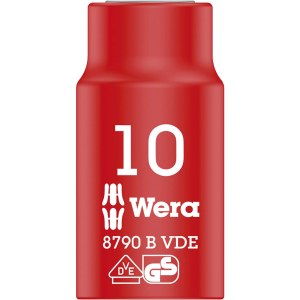 Kuusiohylsy Wera WE05004954001; VDE; 3/8''; 10x46 mm