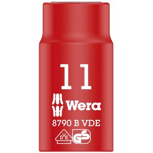 Kuusiohylsy Wera WE05004955001; VDE; 3/8''; 11x46 mm