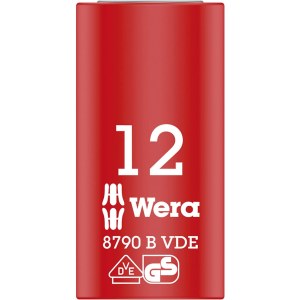 Kuusiohylsy Wera WE05004956001; VDE; 3/8''; 12x46 mm