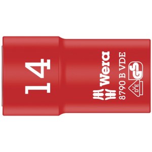 Kuusiohylsy Wera WE05004958001; VDE; 3/8''; 14x46 mm