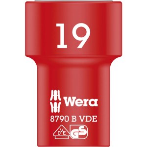 Kuusiohylsy Wera WE05004963001; HEX; VDE; 3/8''; 19x46 mm