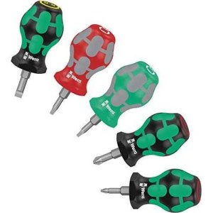 Ruuvimeisselisetti Wera WE05008872001; Stubby Set 3; 25 mm; 5 kpl.
