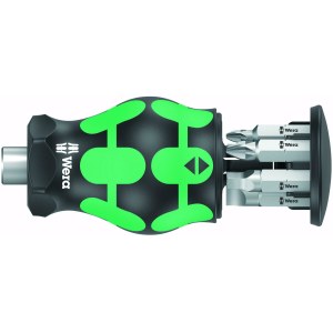Ruuvimeisseli Wera WE05008877001; 1/4''; 25 mm; 6 kpl + ruuvivääntimen päät