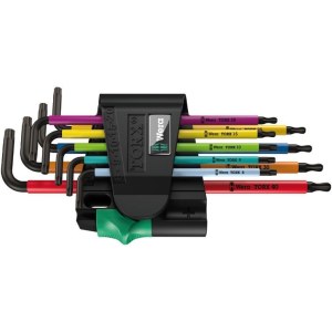 Kuusiokoloavain Wera BlackLaser Multicolour 957/9; TX8-TX40; 9 kpl.