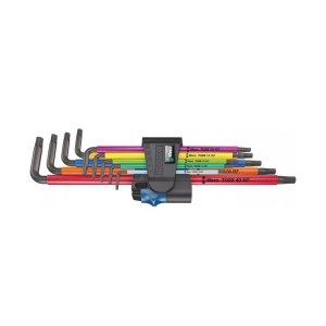 Kuusiokoloavain Wera 967/9 TX XL Multicolour HF 1; TX8-TX40; 9 kpl.