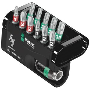 Tarvikesarja Wera Bit-Check 12 BiTorsion 1; PH; PZ; TX; 12 kpl.