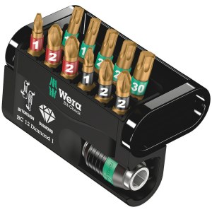 Tarvikesarja Wera BIT-CHECK 12 Diamond 1; HEX/PH/PZ/TX; 12 kpl.