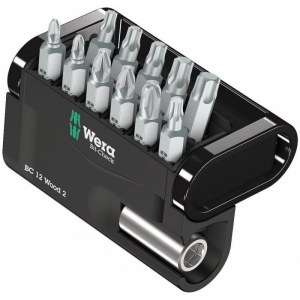 Minikoon mac-tarvikesarjat Wera Wood 2; 12 kpl.