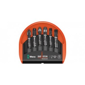 Voimahylsylajitelma Wera Mini-Check IMP DC; 6 kpl.