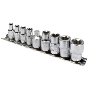 Hylsysarja  Yato YT-0520; 1/4'' + 3/8''; 9 kpl.