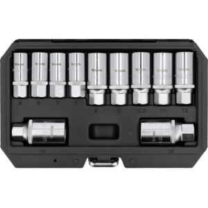 Ruuvinulosvetimet Yato YT-06201; 3/8''; 1/2''; 11 kpl.