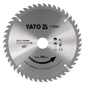 Katkaisuterä puulle Yato YT-60682; 216x30x2,2 mm