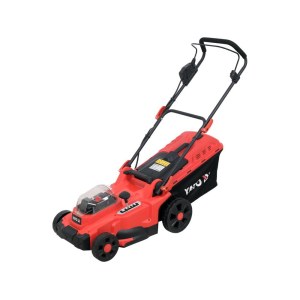 Akkukäyttöinen ruohonleikkuri Yato YT-85222; 2x18 V; 2x4,0 Ah akku