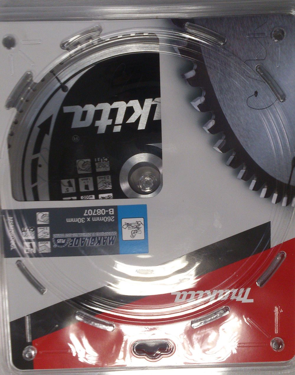 Katkaisuterä puulle Makita MAKBLADE PLUS; 260x2,3x30,0 mm; Z70; 5°