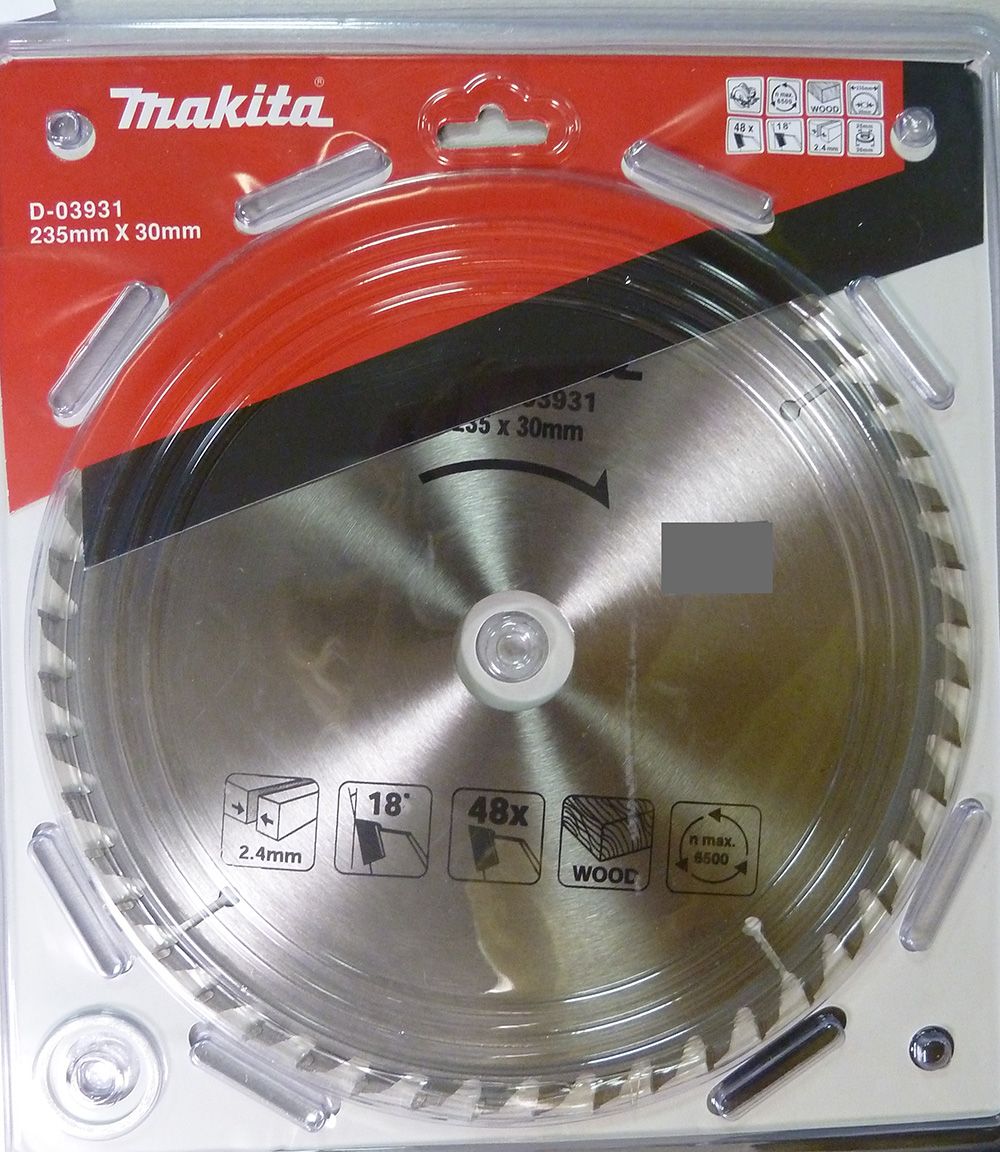 Katkaisuterä puulle Makita; 235x2,4x30,0 mm; Z48; 18°